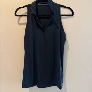 Sleeveless black Women's Golf Top
